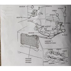 Air conditioning condenser (turbo models only)